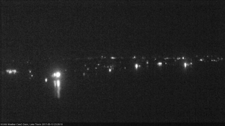 Lake Travis webcam, May 13, 2017 11:00 PM CT