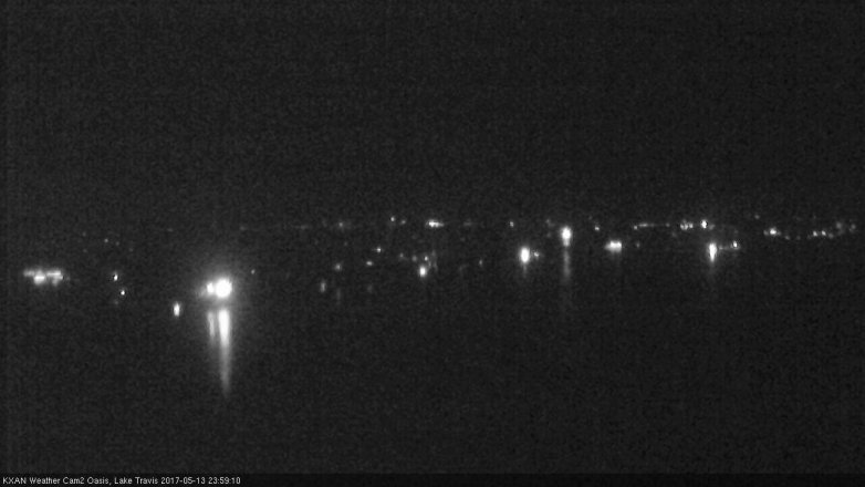 Lake Travis webcam, May 13, 2017 11:25 PM CT