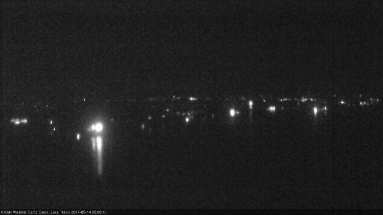 Lake Travis webcam, May 13, 2017 11:30 PM CT