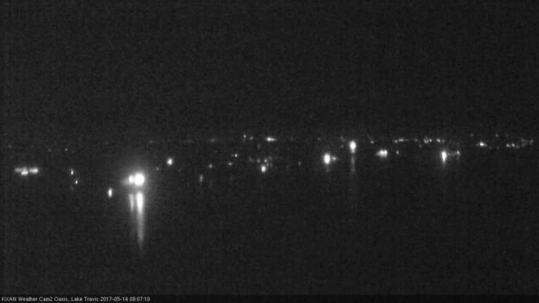 Lake Travis webcam, May 13, 2017 11:40 PM CT