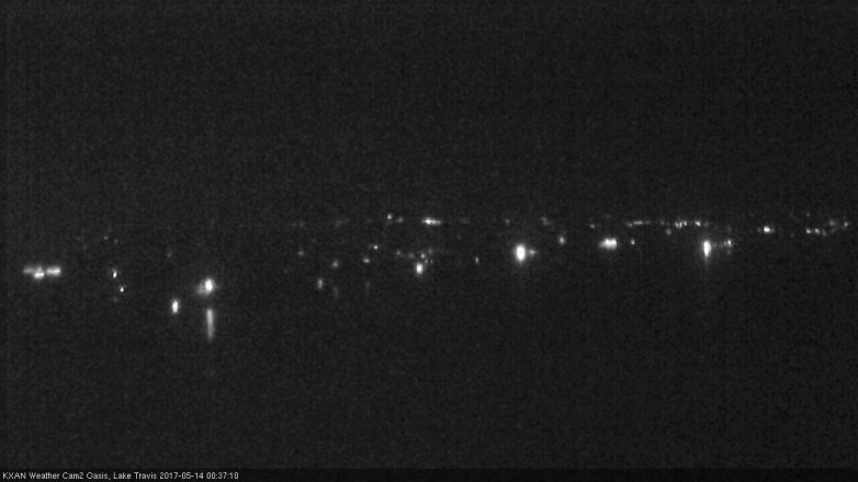 Lake Travis webcam, May 13, 2017 11:50 PM CT