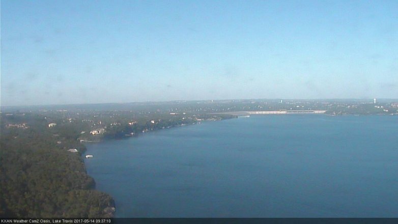Lake Travis webcam, May 14, 2017 9:00 AM CT