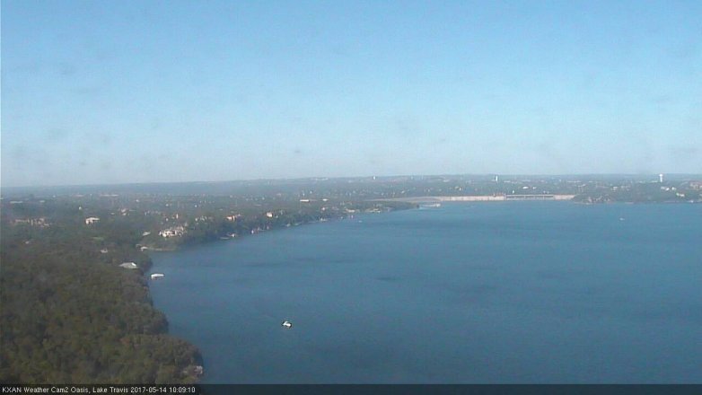 Lake Travis webcam, May 14, 2017 9:30 AM CT