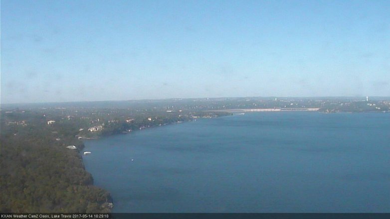 Lake Travis webcam, May 14, 2017 9:45 AM CT