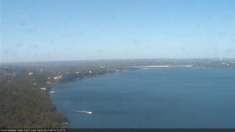 Lake Travis webcam, May 14, 2017 9:55 AM CT