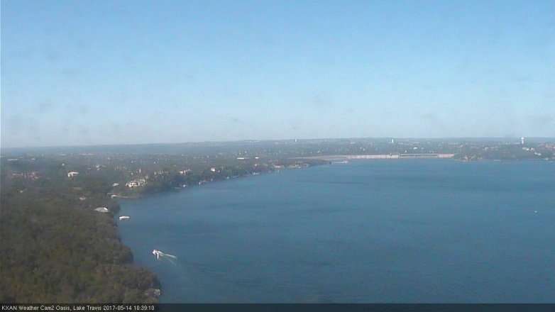 Lake Travis webcam, May 14, 2017 10:05 AM CT