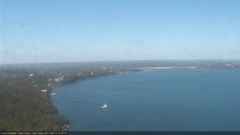 Lake Travis webcam, May 14, 2017 10:15 AM CT