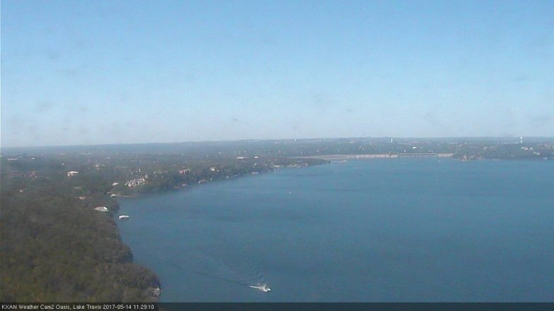 Lake Travis webcam, May 14, 2017 10:55 AM CT