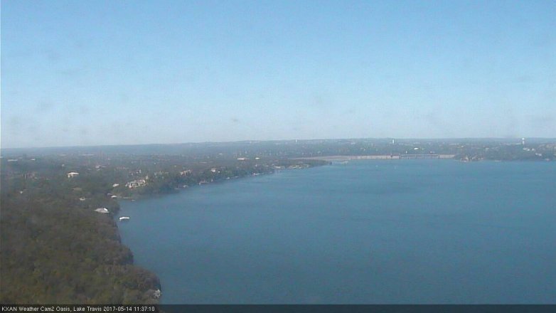 Lake Travis webcam, May 14, 2017 11:05 AM CT