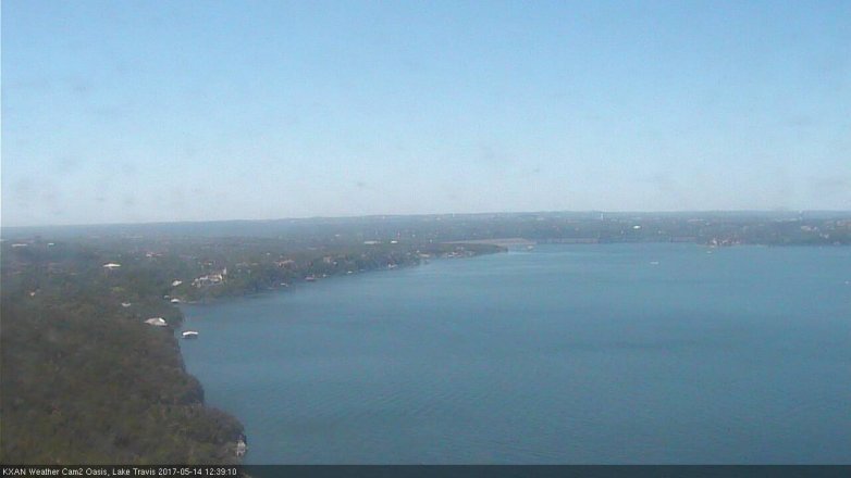 Lake Travis webcam, May 14, 2017 12:00 PM CT