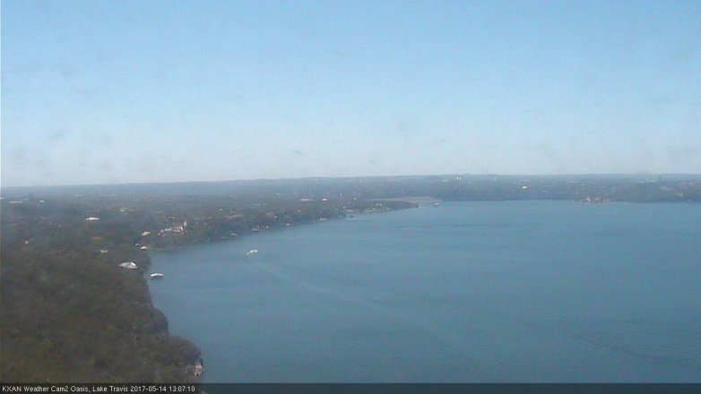 Lake Travis webcam, May 14, 2017 12:30 PM CT