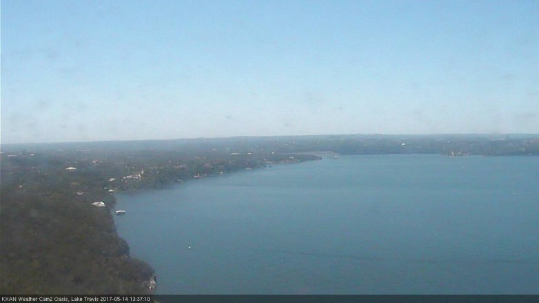 Lake Travis webcam, May 14, 2017 1:10 PM CT