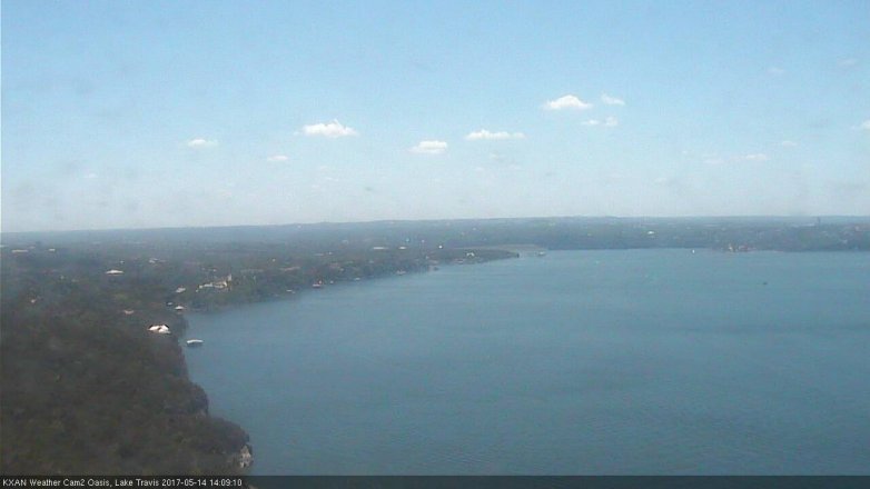 Lake Travis webcam, May 14, 2017 1:20 PM CT