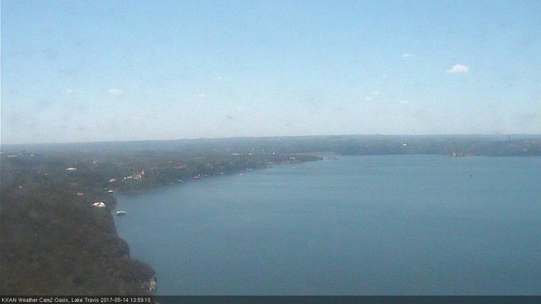 Lake Travis webcam, May 14, 2017 1:25 PM CT