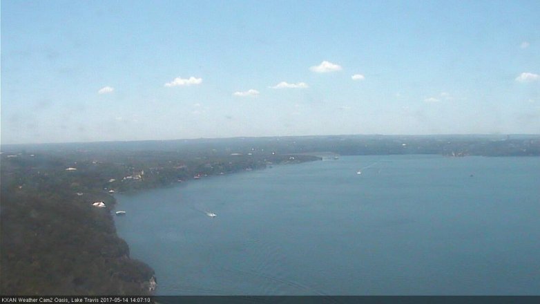 Lake Travis webcam, May 14, 2017 1:30 PM CT