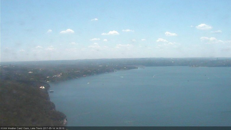 Lake Travis webcam, May 14, 2017 1:45 PM CT