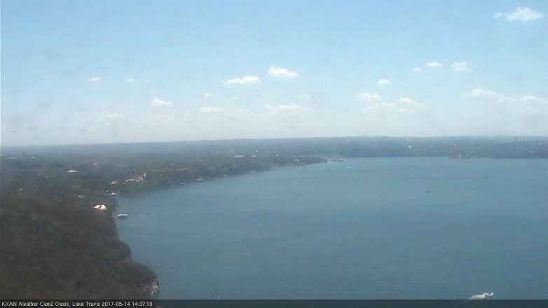 Lake Travis webcam, May 14, 2017 1:50 PM CT