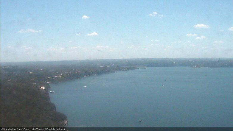 Lake Travis webcam, May 14, 2017 1:55 PM CT