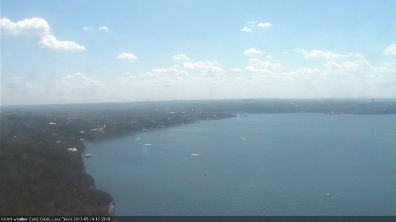 Lake Travis webcam, May 14, 2017 2:40 PM CT