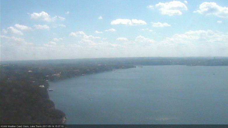 Lake Travis webcam, May 14, 2017 3:05 PM CT