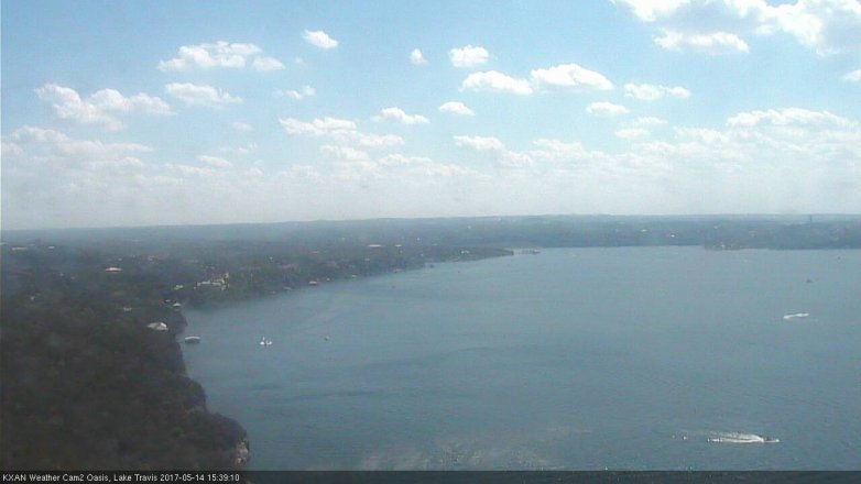 Lake Travis webcam, May 14, 2017 3:10 PM CT