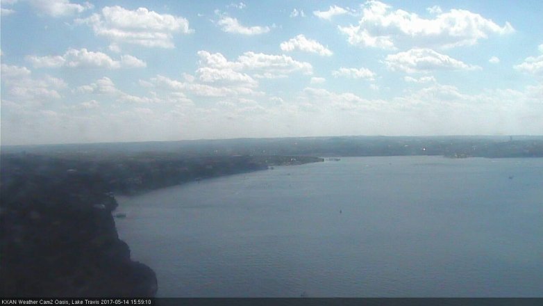 Lake Travis webcam, May 14, 2017 3:20 PM CT