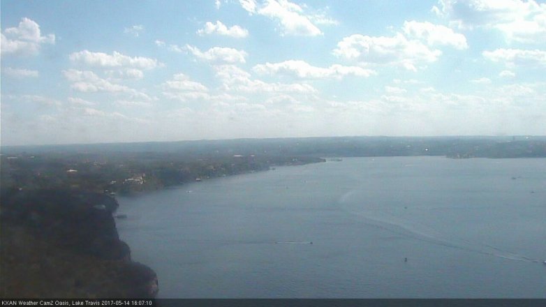 Lake Travis webcam, May 14, 2017 3:35 PM CT