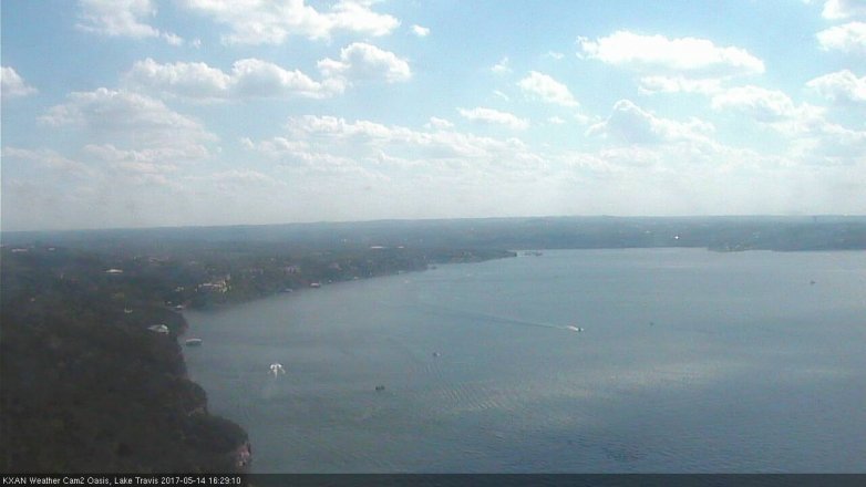 Lake Travis webcam, May 14, 2017 4:00 PM CT