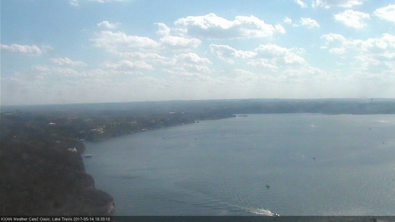 Lake Travis webcam, May 14, 2017 4:05 PM CT