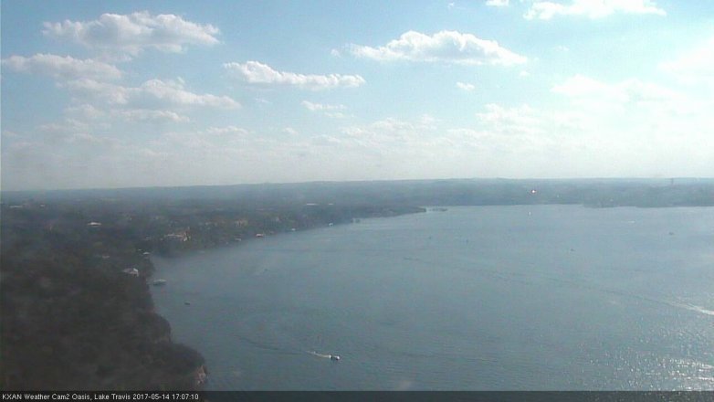 Lake Travis webcam, May 14, 2017 4:15 PM CT