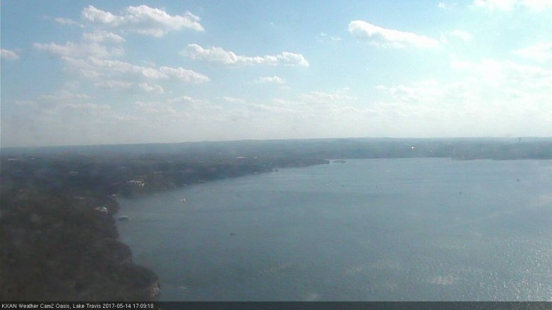 Lake Travis webcam, May 14, 2017 4:40 PM CT