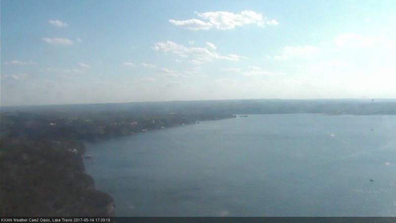 Lake Travis webcam, May 14, 2017 4:45 PM CT