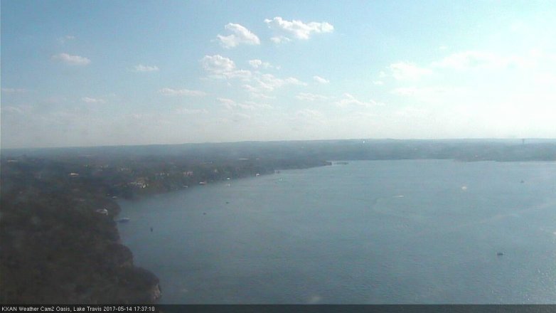 Lake Travis webcam, May 14, 2017 5:05 PM CT