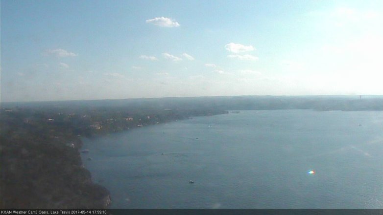 Lake Travis webcam, May 14, 2017 5:10 PM CT