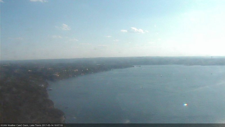 Lake Travis webcam, May 14, 2017 5:20 PM CT