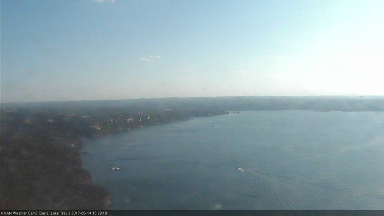 Lake Travis webcam, May 14, 2017 5:45 PM CT