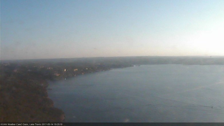 Lake Travis webcam, May 14, 2017 6:40 PM CT