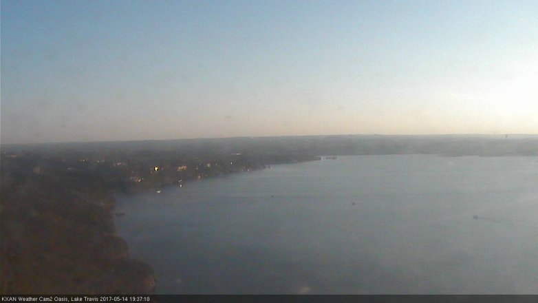 Lake Travis webcam, May 14, 2017 6:55 PM CT