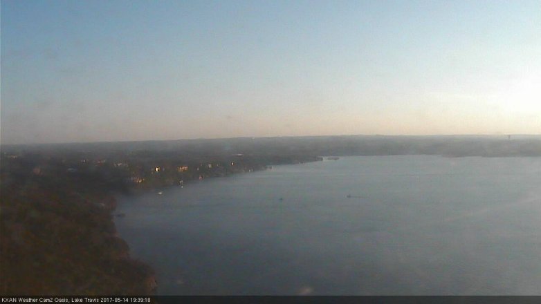 Lake Travis webcam, May 14, 2017 7:00 PM CT