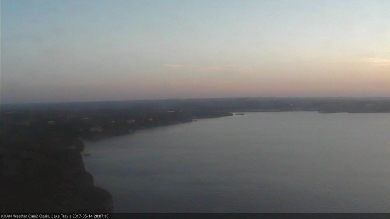 Lake Travis webcam, May 14, 2017 7:20 PM CT