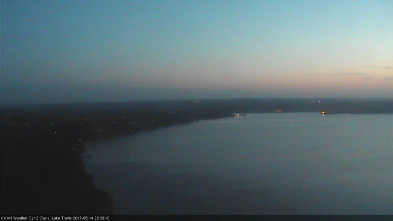 Lake Travis webcam, May 14, 2017 7:55 PM CT