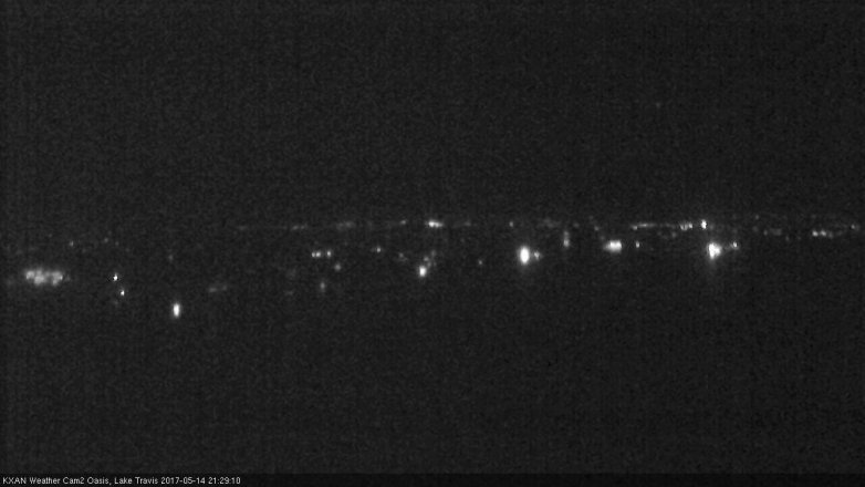 Lake Travis webcam, May 14, 2017 9:00 PM CT