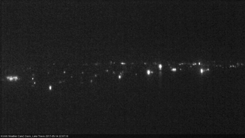 Lake Travis webcam, May 14, 2017 9:30 PM CT