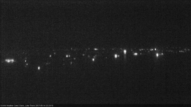 Lake Travis webcam, May 14, 2017 10:00 PM CT
