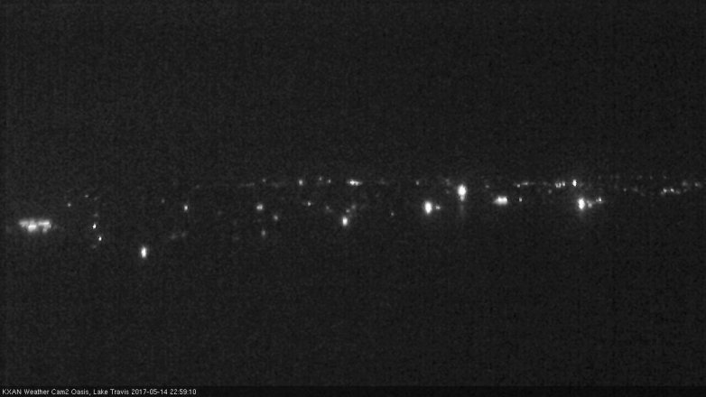 Lake Travis webcam, May 14, 2017 10:30 PM CT