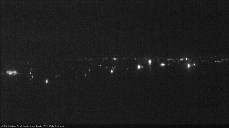 Lake Travis webcam, May 14, 2017 11:00 PM CT