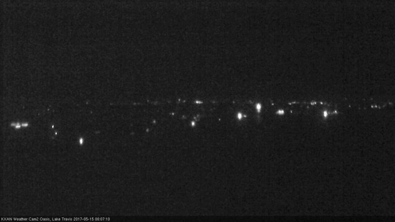 Lake Travis webcam, May 14, 2017 11:20 PM CT