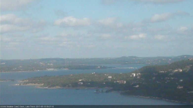 Lake Travis webcam, May 15, 2017 9:10 AM CT