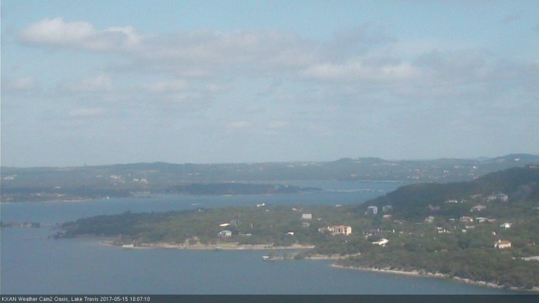 Lake Travis webcam, May 15, 2017 9:15 AM CT