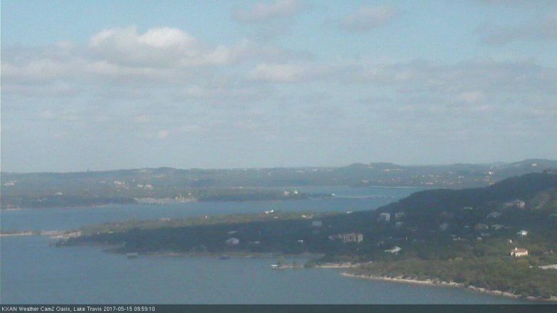 Lake Travis webcam, May 15, 2017 9:20 AM CT